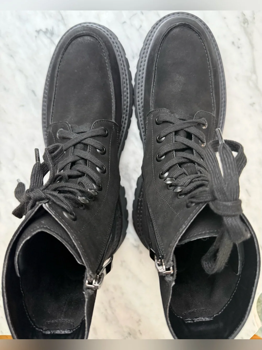 Steve Madden Walvia Nubuck Lug Sole Work Boots Size 11 NWOT